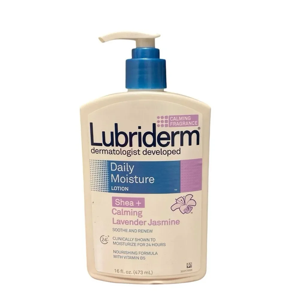 Lubriderm Daily Moisture Lotion Shea + Calming Lavender Jasmine 16 Fl Oz NEW